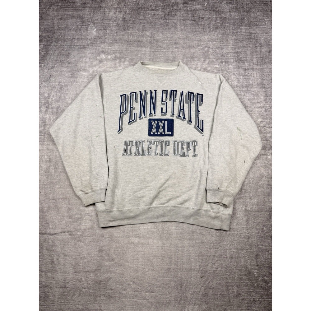Vtg Penn State University Sweatshirt Mens Large Gray 90s Athletic Dept‎ Crewneck